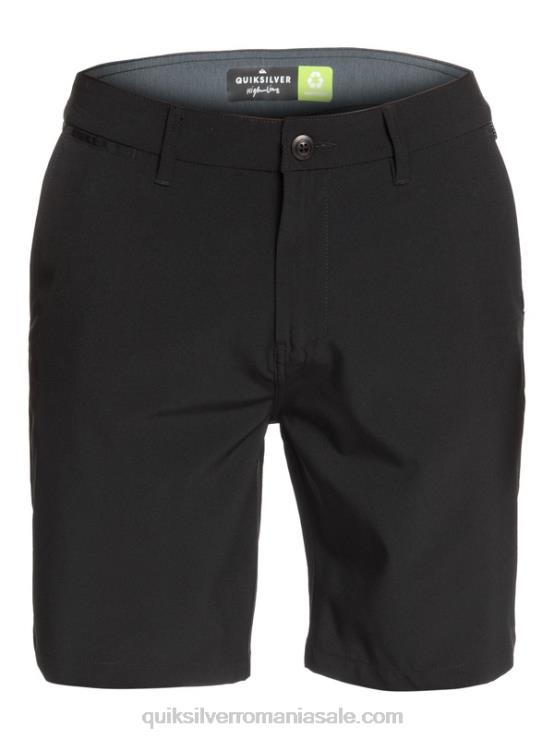 negru pantaloni scurți hibrid union amphibian 20 XT6B1317 bărbați Quiksilver