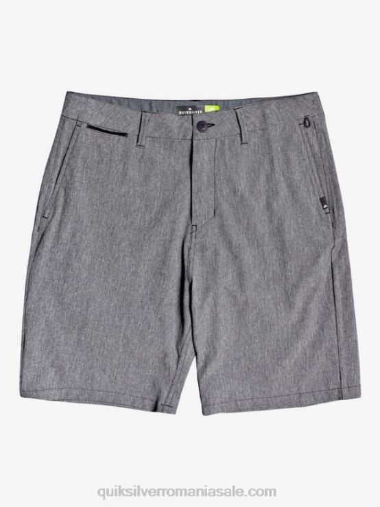 negru pantaloni scurți hibrid union heather amphibian 20 XT6B1585 bărbați Quiksilver