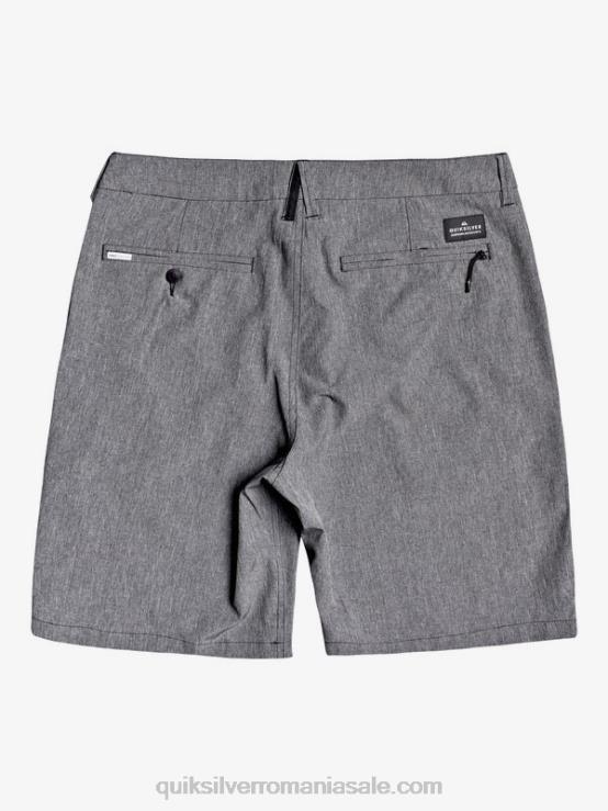 negru pantaloni scurți hibrid union heather amphibian 20 XT6B1585 bărbați Quiksilver
