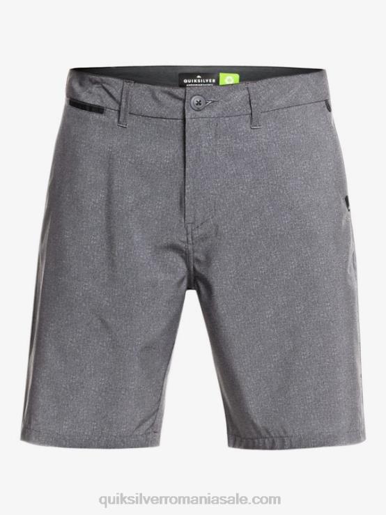 negru pantaloni scurți hibrid union heather amphibian 20 XT6B1585 bărbați Quiksilver