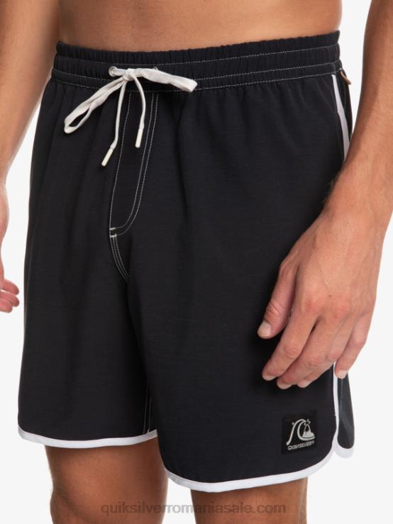 negru scoica originală 17 salve XT6B200 bărbați Quiksilver