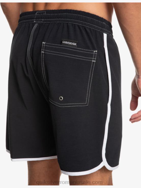negru scoica originală 17 salve XT6B200 bărbați Quiksilver