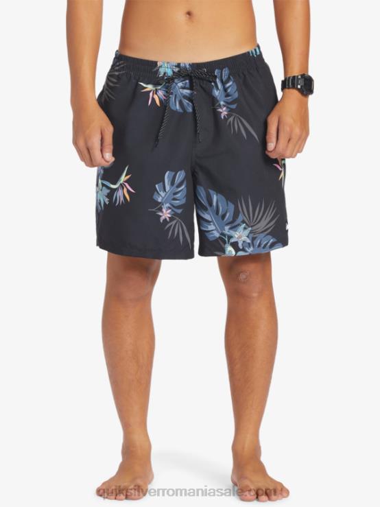 negru se amestecă zilnic 17 salve XT6B681 bărbați Quiksilver