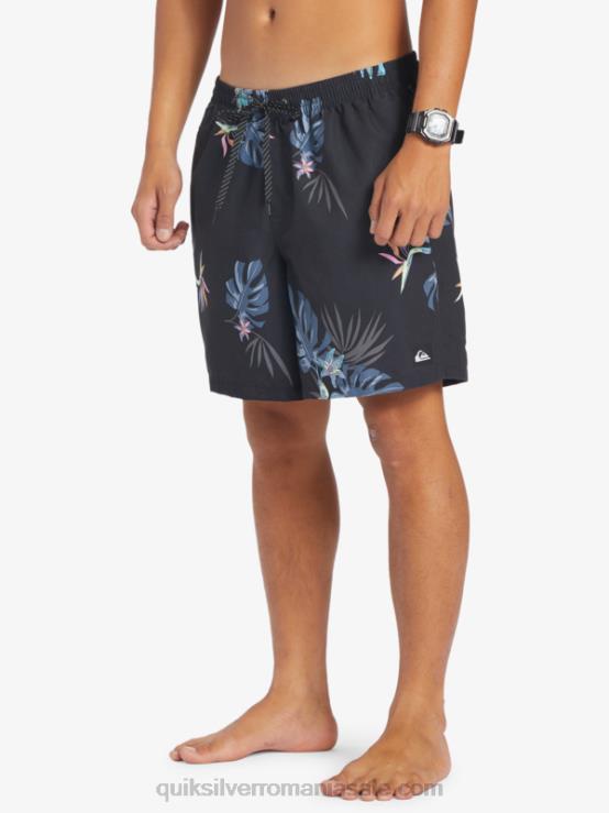 negru se amestecă zilnic 17 salve XT6B681 bărbați Quiksilver