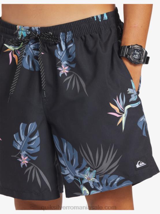 negru se amestecă zilnic 17 salve XT6B681 bărbați Quiksilver
