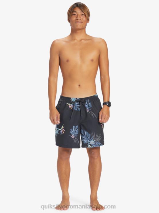negru se amestecă zilnic 17 salve XT6B681 bărbați Quiksilver