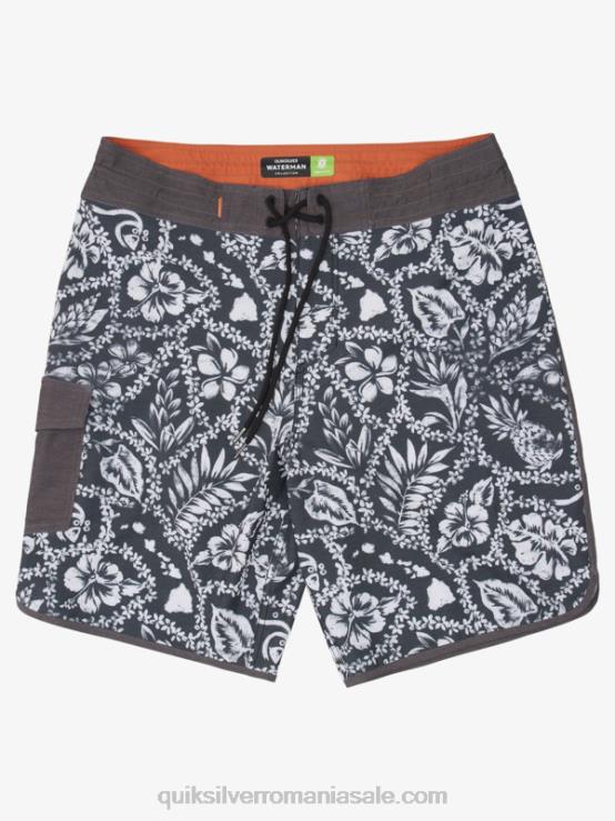 negru sosire lei waterman sosire lei 20 boardshorts scallop XT6B1417 bărbați Quiksilver