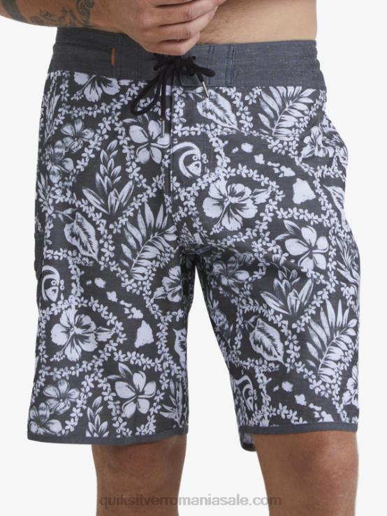negru sosire lei waterman sosire lei 20 boardshorts scallop XT6B1417 bărbați Quiksilver