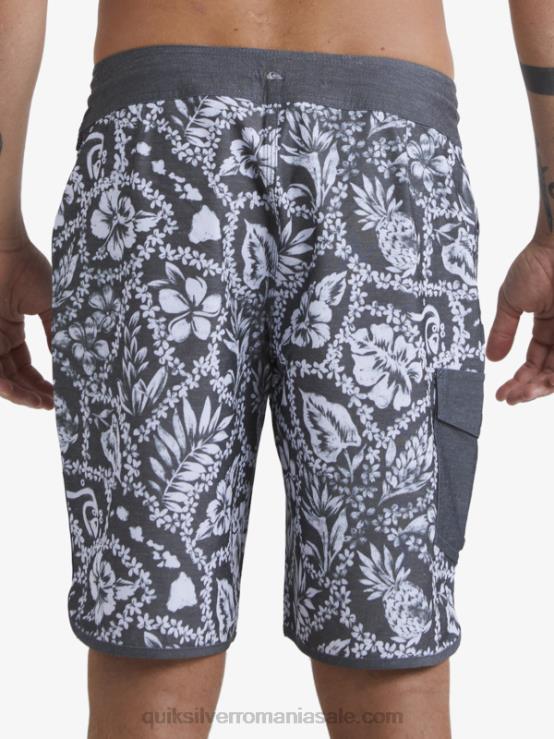 negru sosire lei waterman sosire lei 20 boardshorts scallop XT6B1417 bărbați Quiksilver