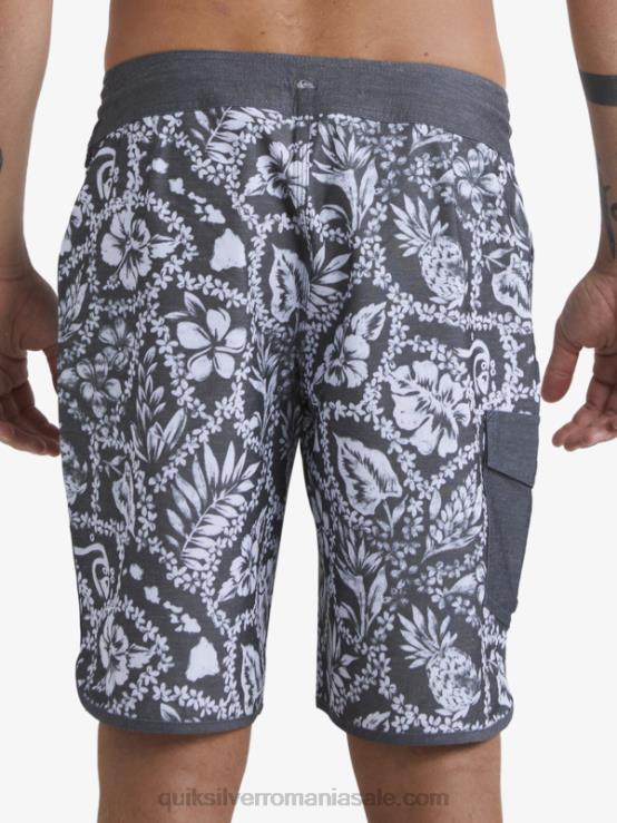 negru sosire lei waterman sosire lei 20 boardshorts scallop XT6B1417 bărbați Quiksilver