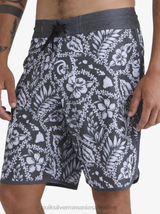 negru sosire lei waterman sosire lei 20 boardshorts scallop XT6B1417 bărbați Quiksilver