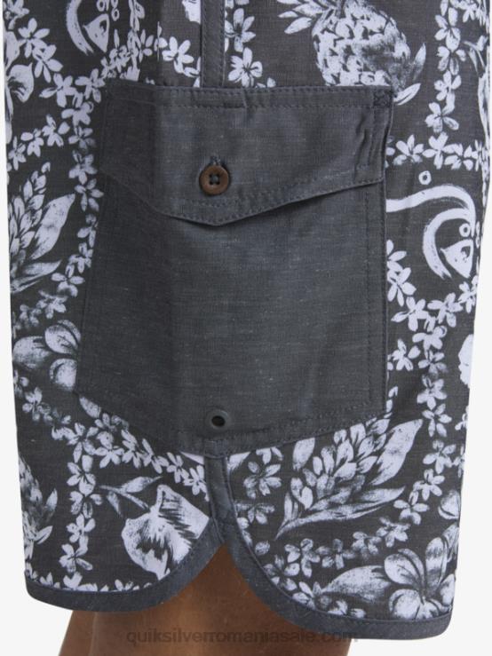 negru sosire lei waterman sosire lei 20 boardshorts scallop XT6B1417 bărbați Quiksilver