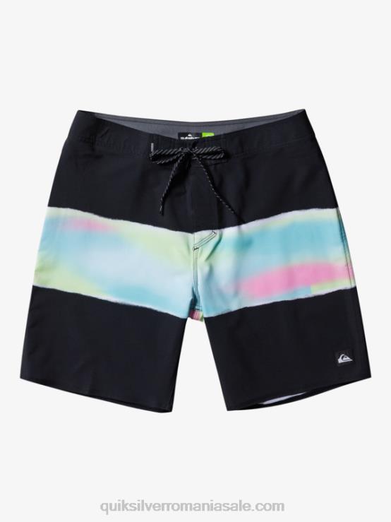 negru surfsilk air brush 19 boardshorts XT6B643 bărbați Quiksilver