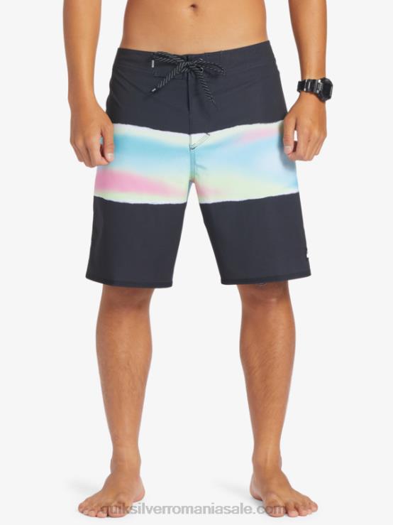 negru surfsilk air brush 19 boardshorts XT6B643 bărbați Quiksilver