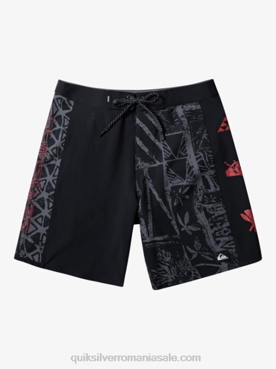 negru surfsilk arch hawaii 19 boardshorts XT6B637 bărbați Quiksilver