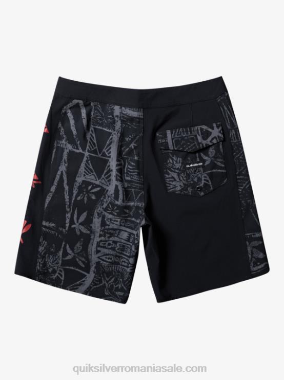 negru surfsilk arch hawaii 19 boardshorts XT6B637 bărbați Quiksilver