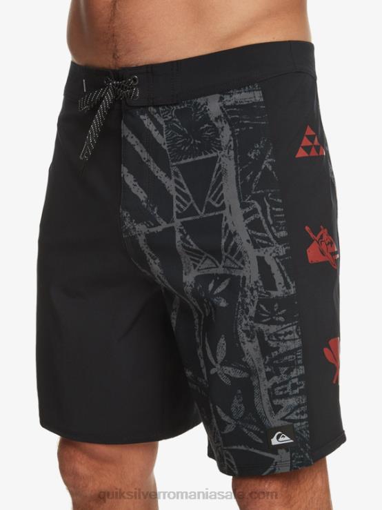 negru surfsilk arch hawaii 19 boardshorts XT6B637 bărbați Quiksilver