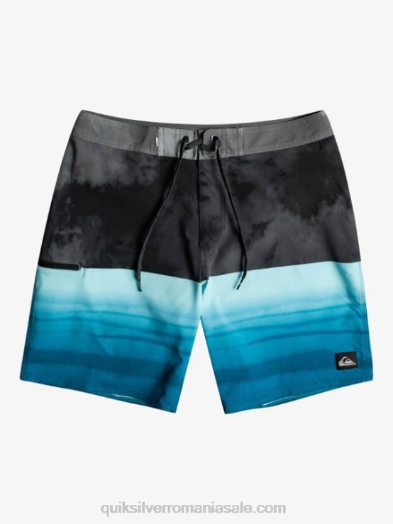 negru surfsilk five-0 19 boardshorts XT6B1798 bărbați Quiksilver