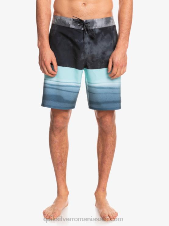 negru surfsilk five-0 19 boardshorts XT6B1798 bărbați Quiksilver