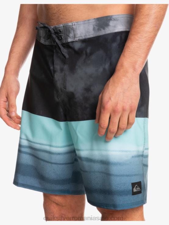 negru surfsilk five-0 19 boardshorts XT6B1798 bărbați Quiksilver