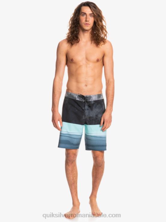 negru surfsilk five-0 19 boardshorts XT6B1798 bărbați Quiksilver