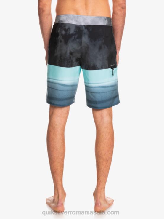 negru surfsilk five-0 19 boardshorts XT6B1798 bărbați Quiksilver
