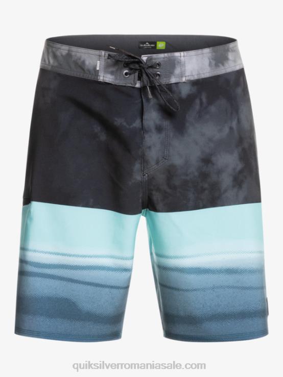 negru surfsilk five-0 19 boardshorts XT6B1798 bărbați Quiksilver