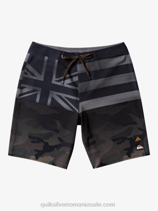 negru surfsilk hawaii pride 20 boardshorts XT6B181 bărbați Quiksilver