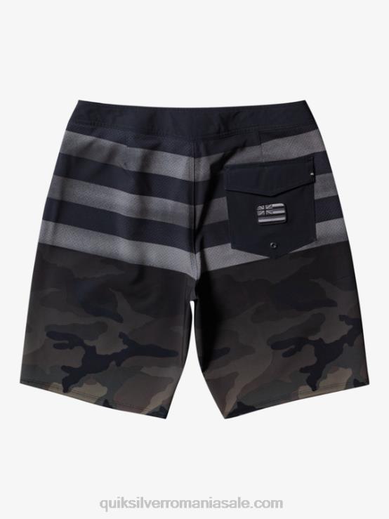negru surfsilk hawaii pride 20 boardshorts XT6B181 bărbați Quiksilver