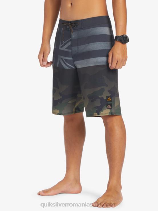 negru surfsilk hawaii pride 20 boardshorts XT6B181 bărbați Quiksilver