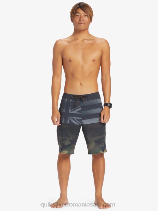 negru surfsilk hawaii pride 20 boardshorts XT6B181 bărbați Quiksilver