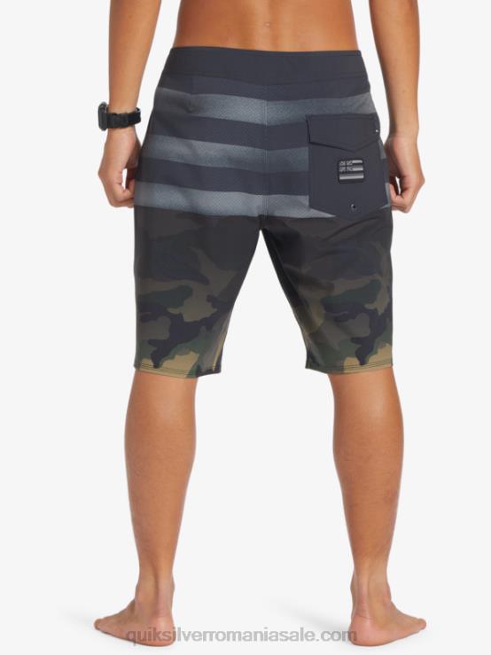 negru surfsilk hawaii pride 20 boardshorts XT6B181 bărbați Quiksilver