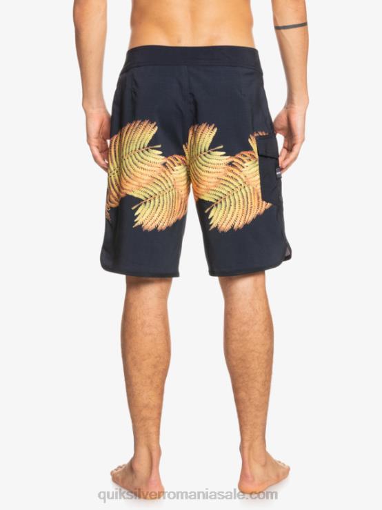 negru surfsilk hawaii scallop 19 boardshorts XT6B1881 bărbați Quiksilver