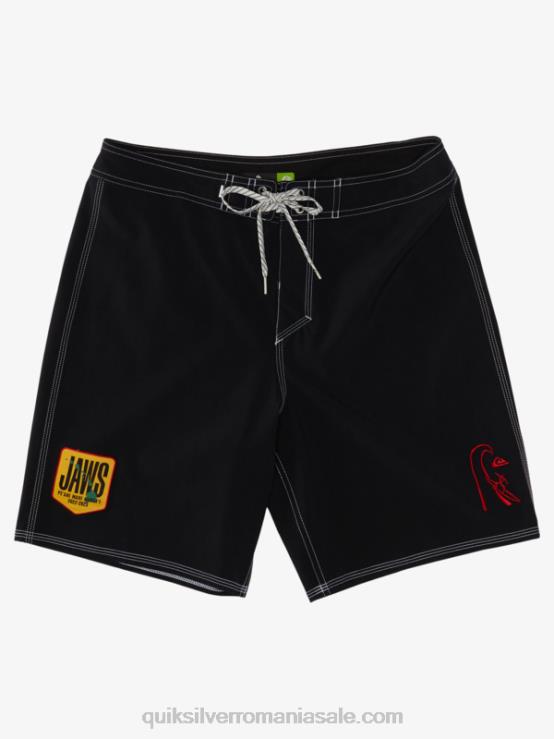 negru surfsilk jaws 19 boardshorts XT6B1126 bărbați Quiksilver