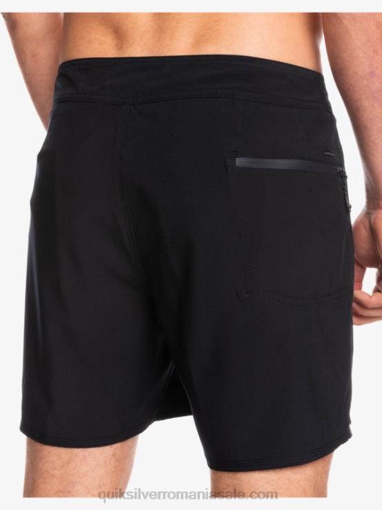 negru surfsilk kaimana 16 boardshorts XT6B338 bărbați Quiksilver