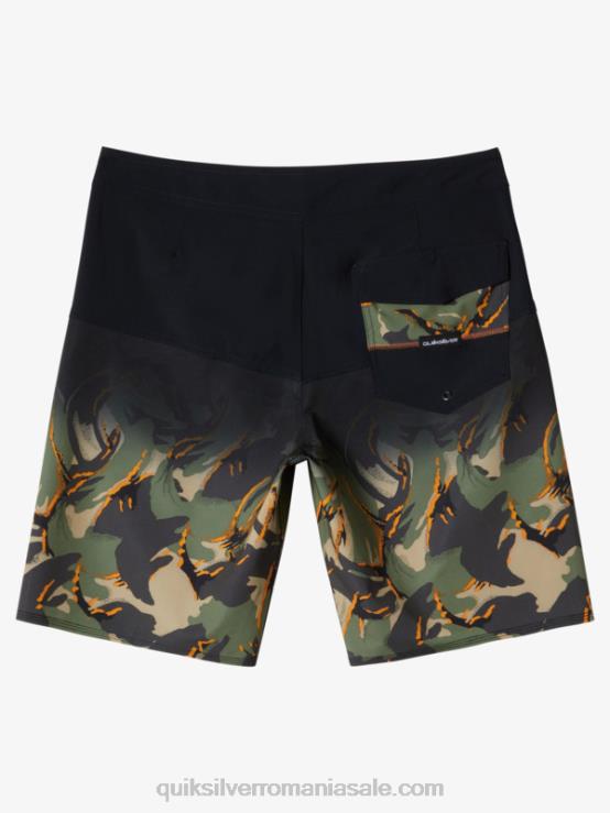 negru surfsilk panel 20 boardshorts XT6B131 bărbați Quiksilver