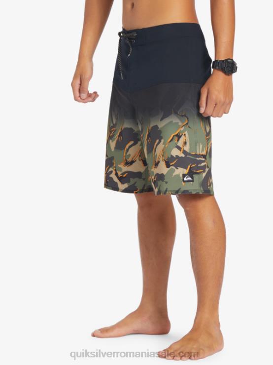 negru surfsilk panel 20 boardshorts XT6B131 bărbați Quiksilver