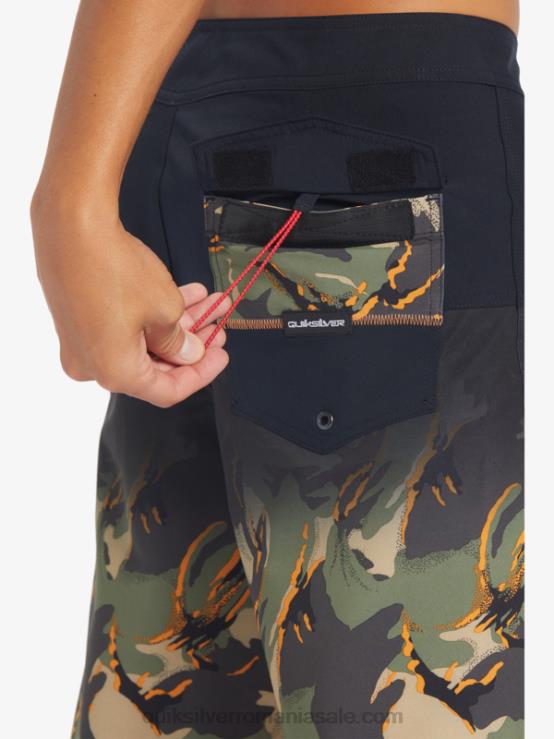 negru surfsilk panel 20 boardshorts XT6B131 bărbați Quiksilver