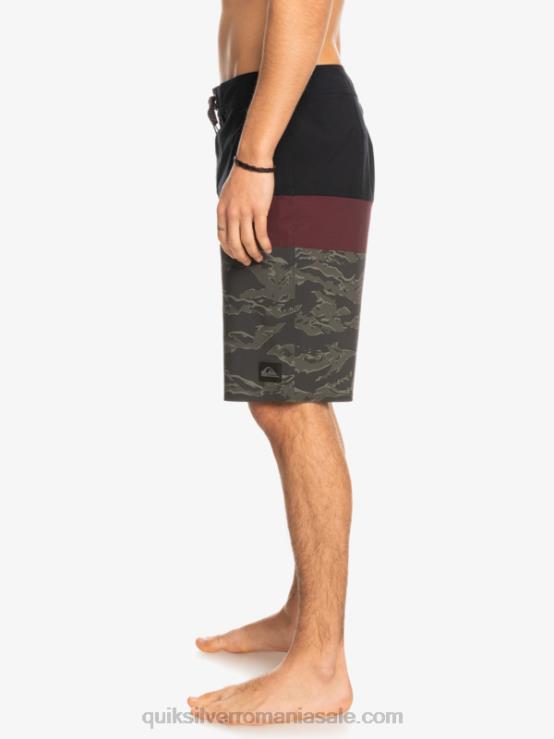 negru surfsilk panel 20 boardshorts XT6B1785 bărbați Quiksilver