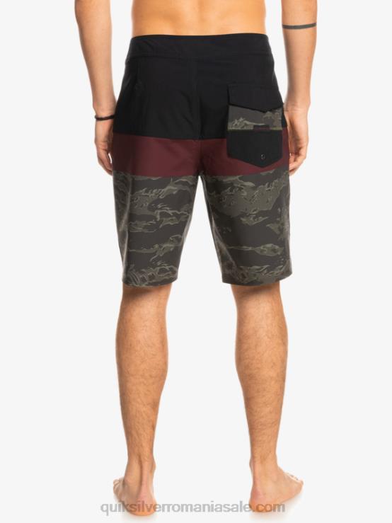 negru surfsilk panel 20 boardshorts XT6B1785 bărbați Quiksilver