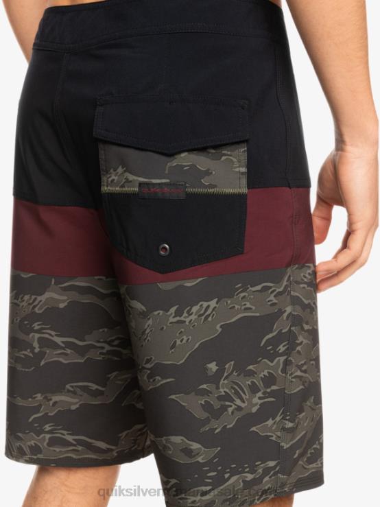 negru surfsilk panel 20 boardshorts XT6B1785 bărbați Quiksilver