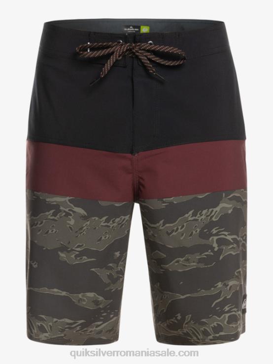 negru surfsilk panel 20 boardshorts XT6B1785 bărbați Quiksilver