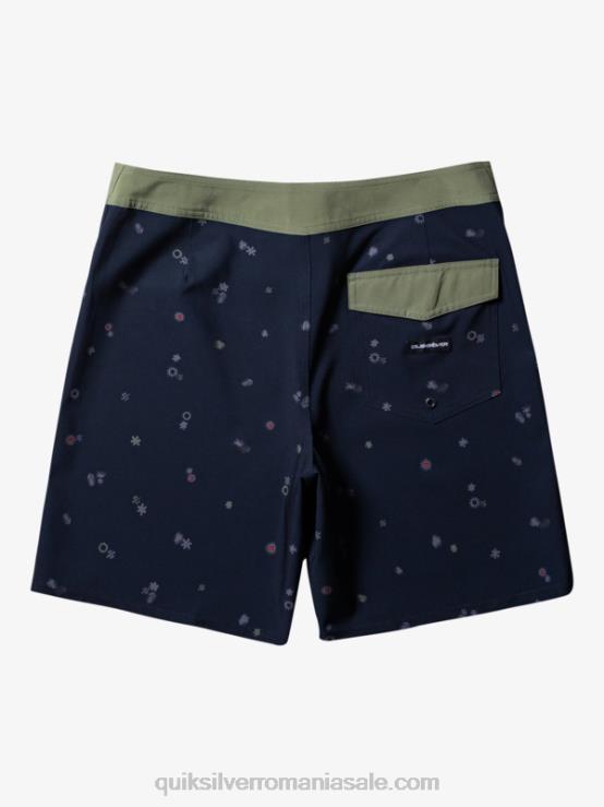 negru surfsilk qs 69 18 boardshorts XT6B239 bărbați Quiksilver