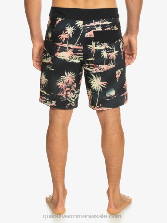 negru surfsilk qs 69 18 boardshorts XT6B243 bărbați Quiksilver