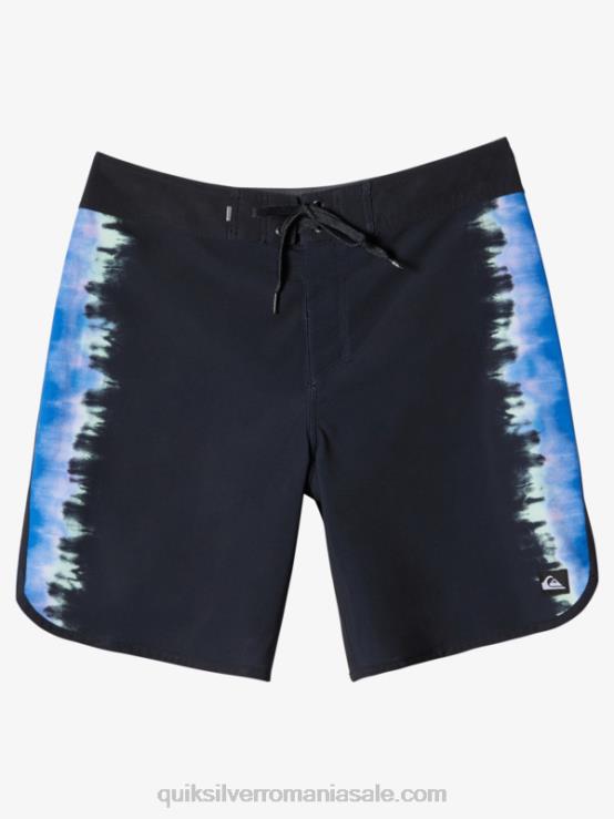 negru surfsilk scallop 19 boardshorts XT6B216 bărbați Quiksilver
