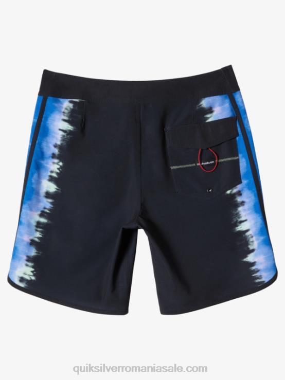 negru surfsilk scallop 19 boardshorts XT6B216 bărbați Quiksilver