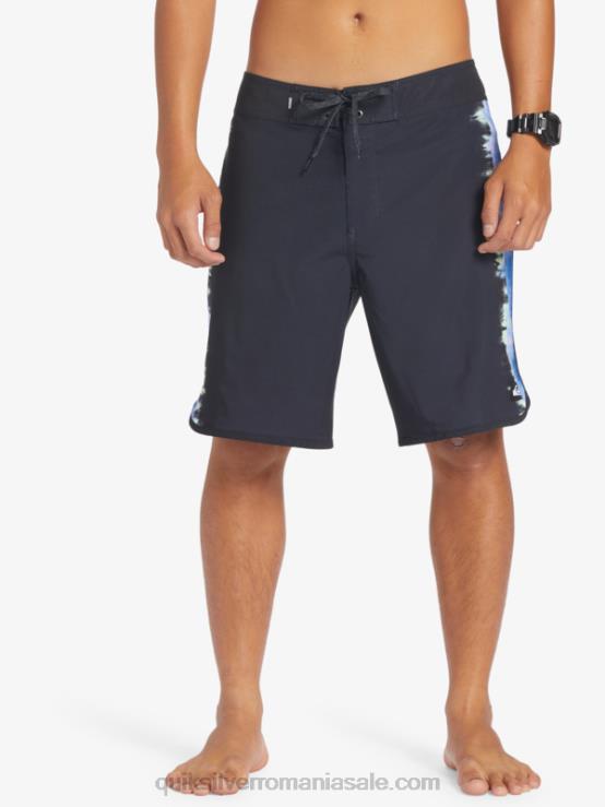 negru surfsilk scallop 19 boardshorts XT6B216 bărbați Quiksilver