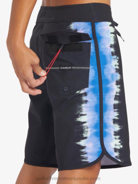 negru surfsilk scallop 19 boardshorts XT6B216 bărbați Quiksilver