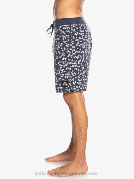 negru surfsilk spălat 18 boardshorts XT6B1755 bărbați Quiksilver