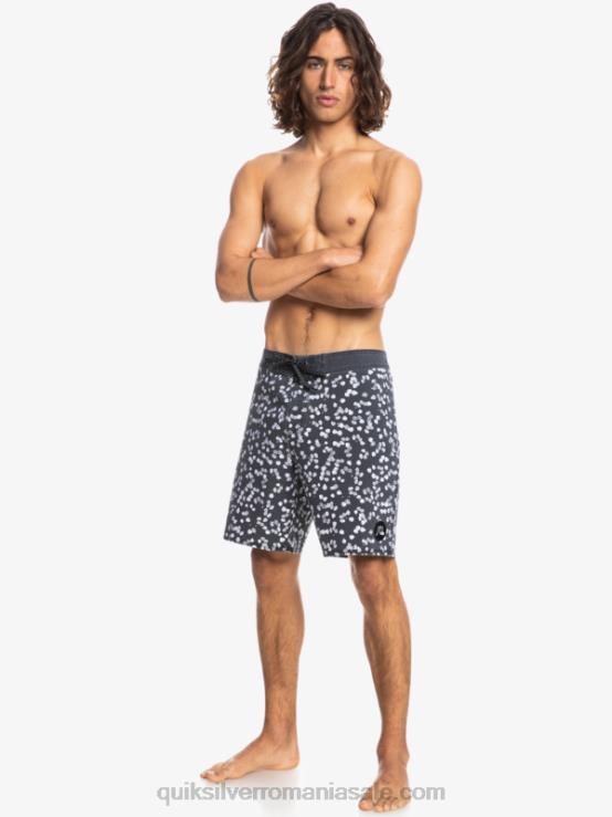 negru surfsilk spălat 18 boardshorts XT6B1755 bărbați Quiksilver